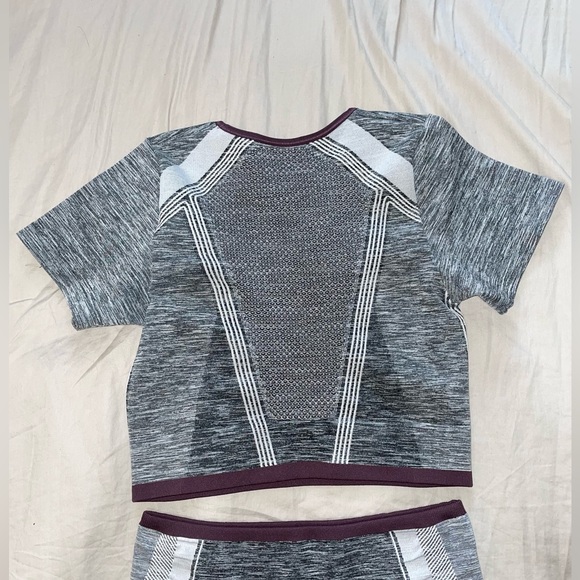 Athleta Impact Crop Tee and Impact Shorts Workout Set - Picture 3 of 5